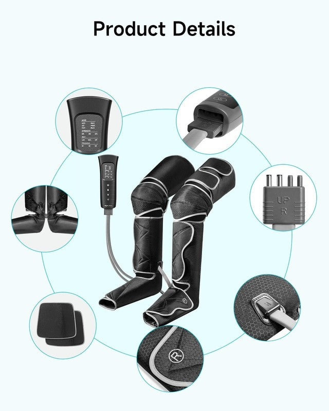 Leg Massager for Varicose Veins, Cramps, Heat & Modes, Gift for Men Women4