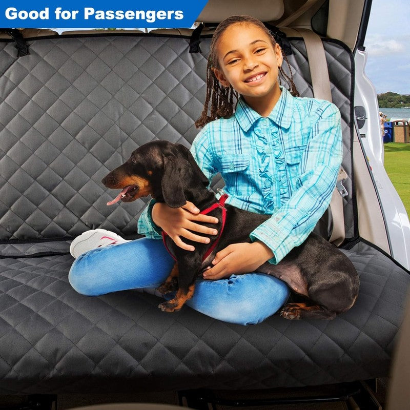 Waterproof Bench Car Seat Cover for Dogs, Nonslip, Grey, Universal Fit3