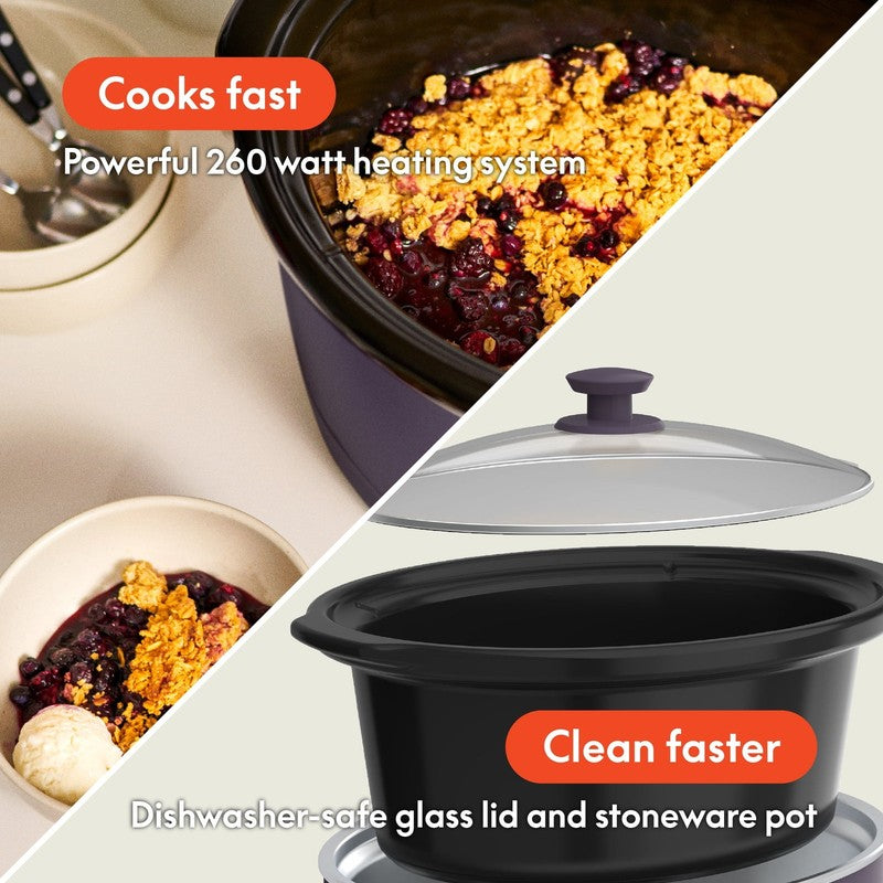 6Qt Slow Cooker, Plum3