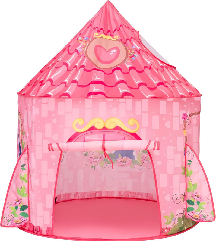Princess Castle Kids Pop Up Play Tent, Indoor/Outdoor Playhouse for Girls8
