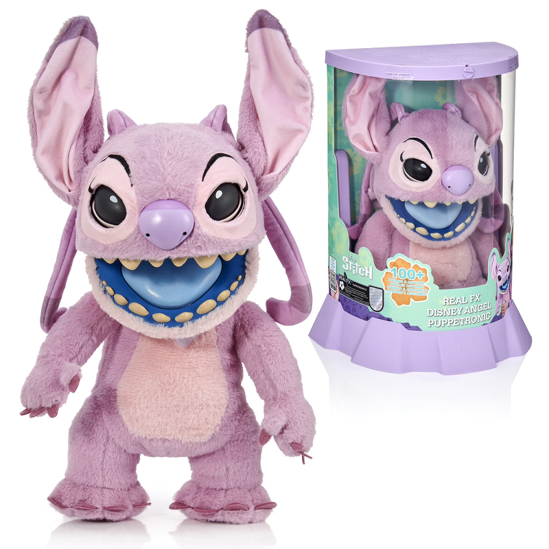 Disney Angel Puppetronic RealFX Plush  Lilo & Stitch Interactive Toy, 100+ Sound0