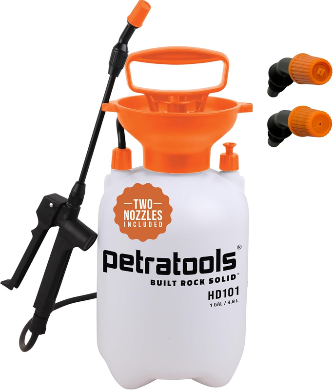1 Gallon Garden Pump Sprayer HD101 for Lawn Care Pesticides with Hose & Nozzles7