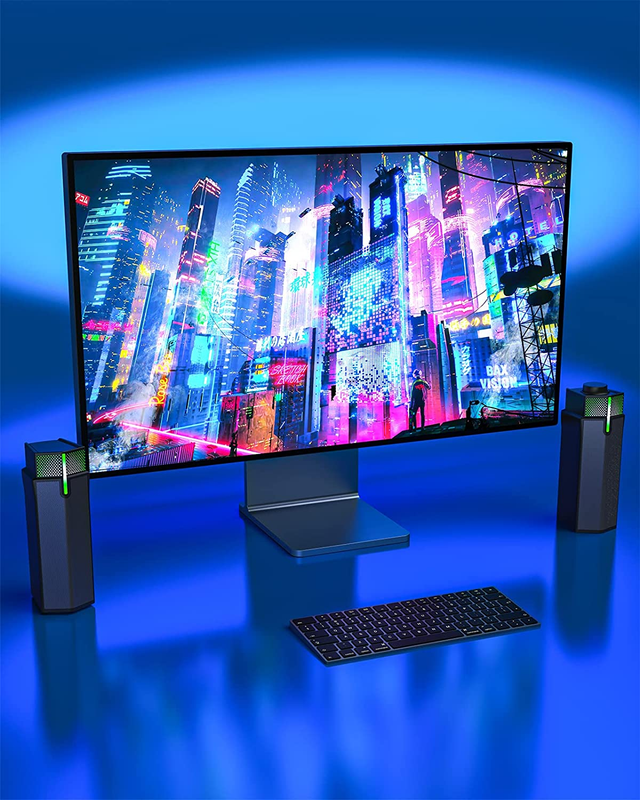 M20 Bluetooth Computer Speakers for PC Desktop Monitor, Gaming PC Sound Bar - Wi7