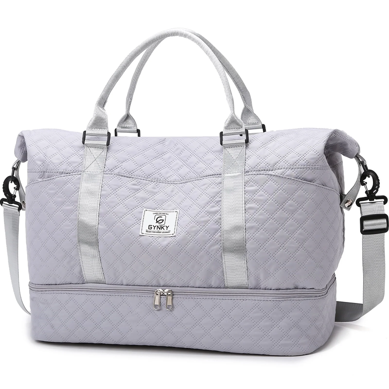 Travel Duffle Bag Weekender Bags for Women with Shoe Compartment Carry on Overni9