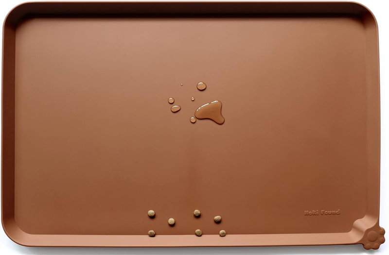 Silicone Pet Feeding Mat Non Slip Waterproof Dog Cat Bowl Mat Caramel6
