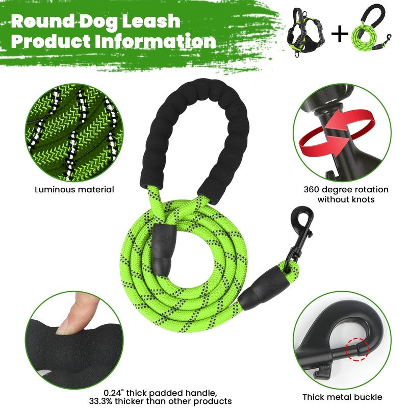 MASBRILL No Pull Dog Harness and Leash Set, Reflective Adjustable Vest Small1