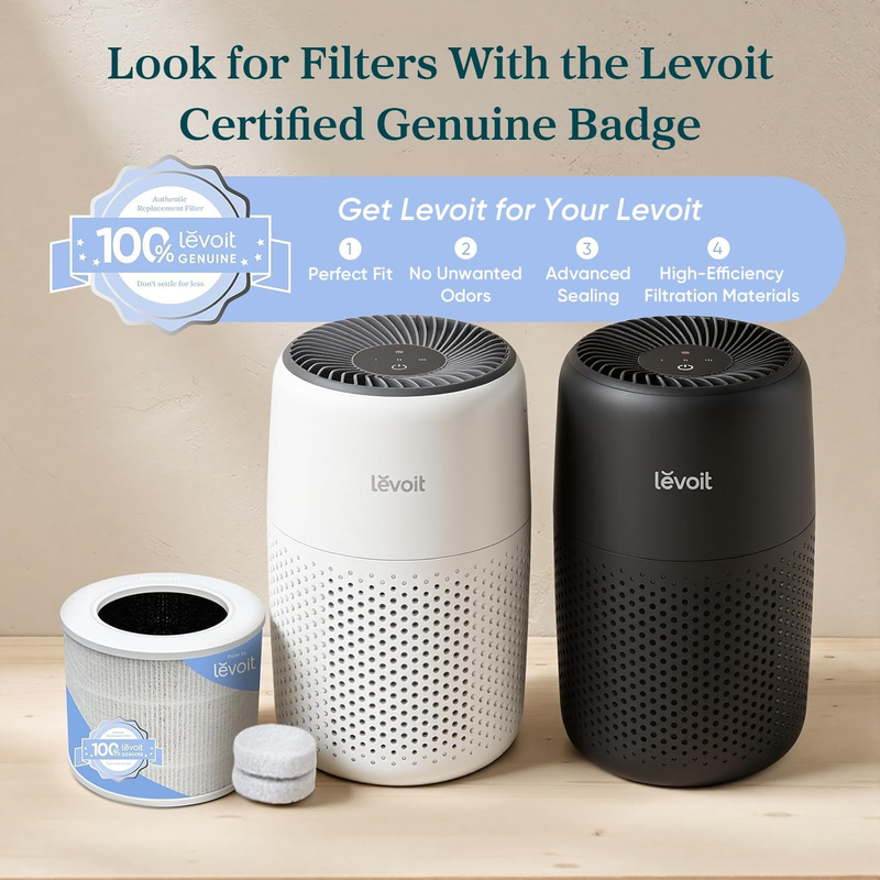 Air Purifier 3 in 1 Filter w/ Fragrance Sponge Smoke Allergies Pet Dander White5