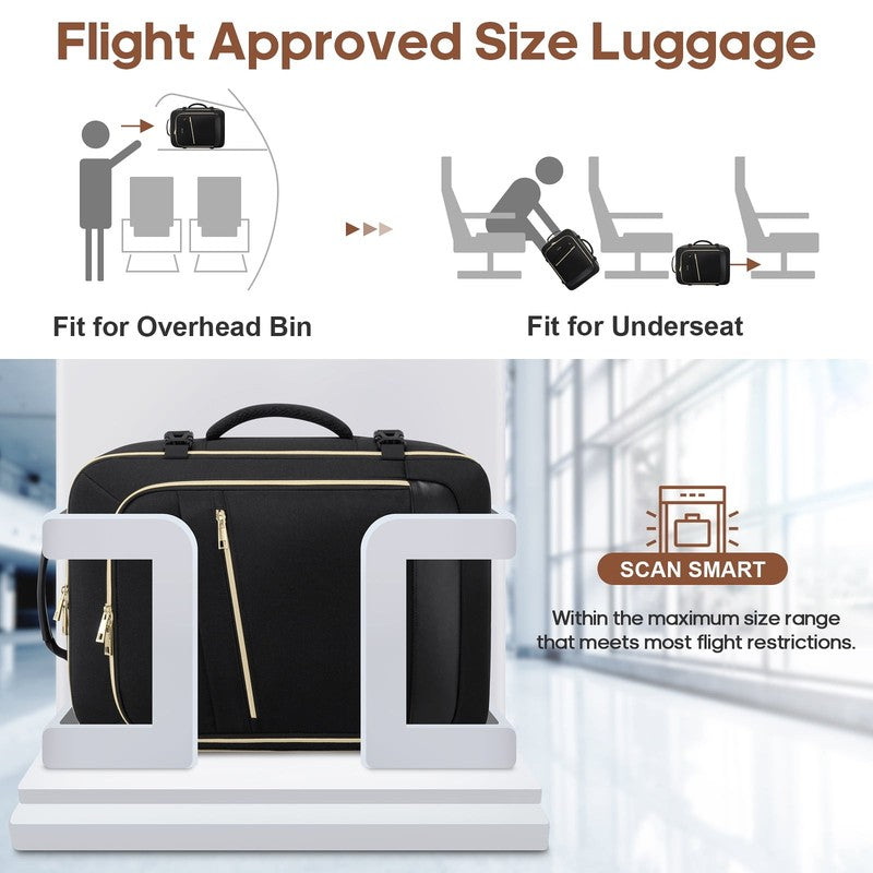 Travel Backpack for Women Carry on Backpack Flight Approved 40L Personal Item Ba7