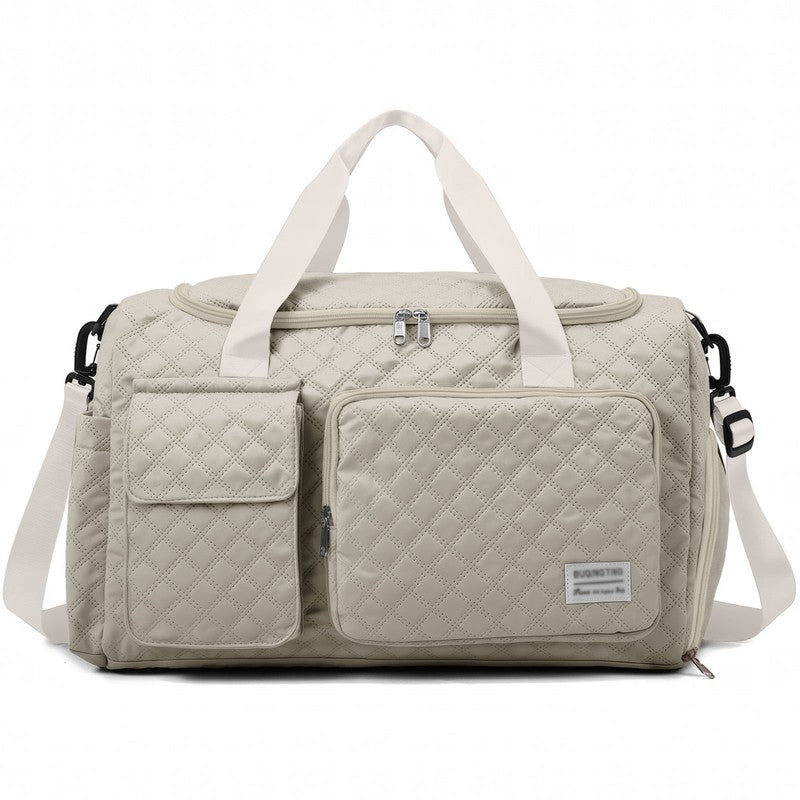 Travel Duffle Bag for Women Men, Weekender Overnight Bags Carry on Gym Bag with8