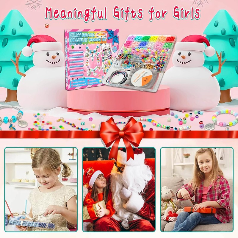 Girls Toys Bracelet Making Kit -3400Pcs Charm Jewelry Making Kit Supplies,Unicor5