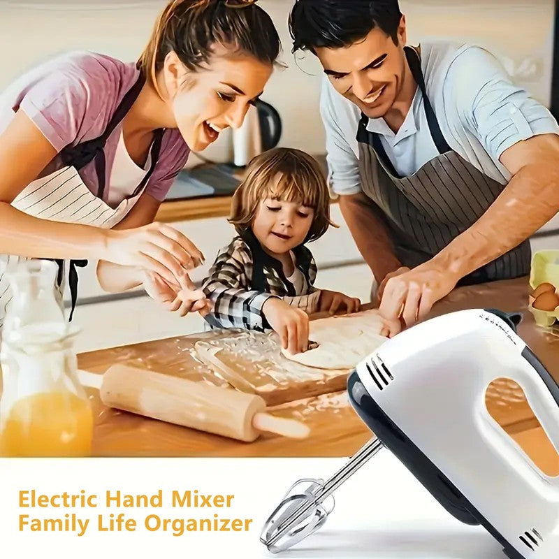 Electric Hand Mixer,7-Speed Adjustable Egg and Flour Automatic Mixing for Cookin6