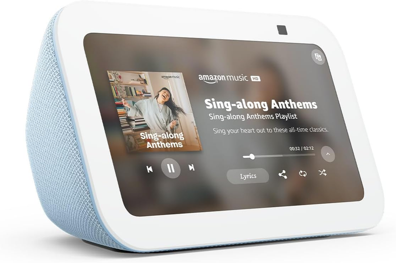 Echo Show 5 Smart Display Alexa 2X Bass Clear Sound Cloud Blue1
