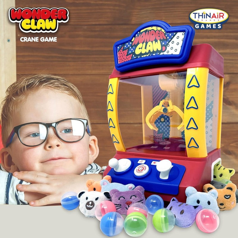 Wonder Claw Machine Arcade Game Kids Toy w/ 9 Plush Prizes & 9 Balls5