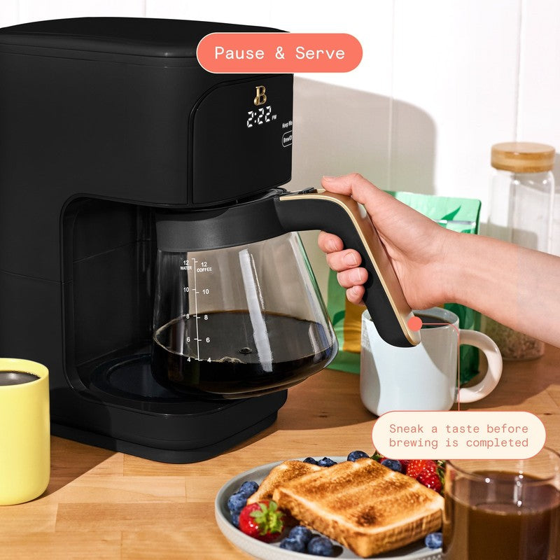 12 Cup Programmable Coffee Maker, Black Sesame by Drew Barrymore5
