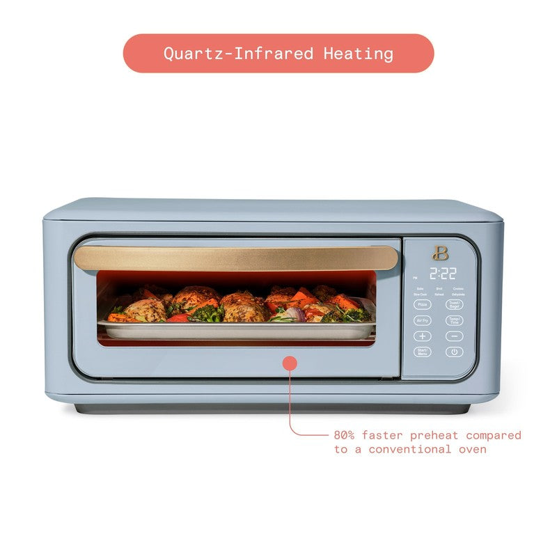 Drew Barrymore Infrared Air Fryer Toaster Oven 9-Slice 1800W Cornflower Blue7