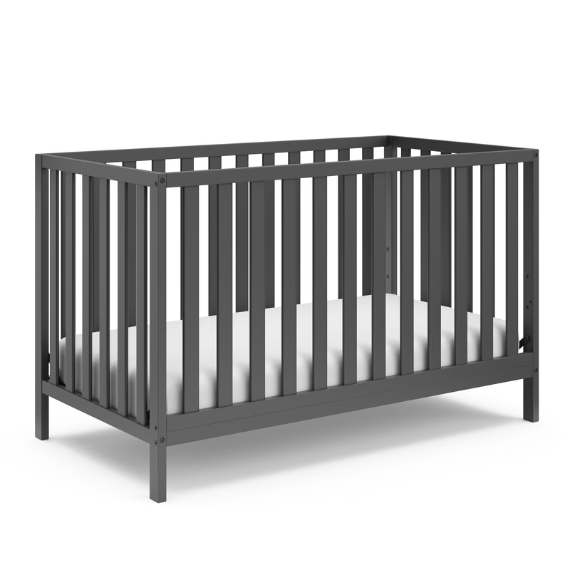 Sunset 4 In 1 Convertible Baby Crib, Gray0