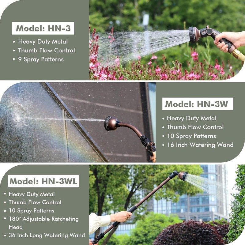 Heavy Duty 15-Inch Watering Wand with 10 Spray Patterns - Oil Rubbed Bronze7