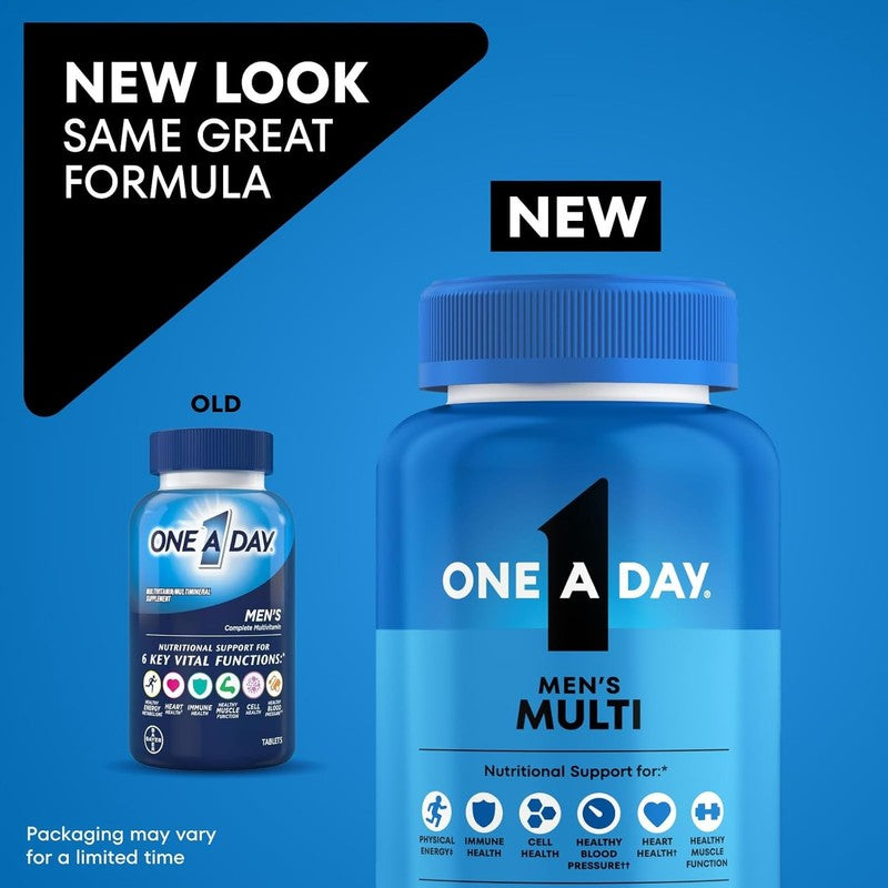 Men's Multivitamin with Vitamins A, C, D, E, Zinc & B12 - 200 Count1