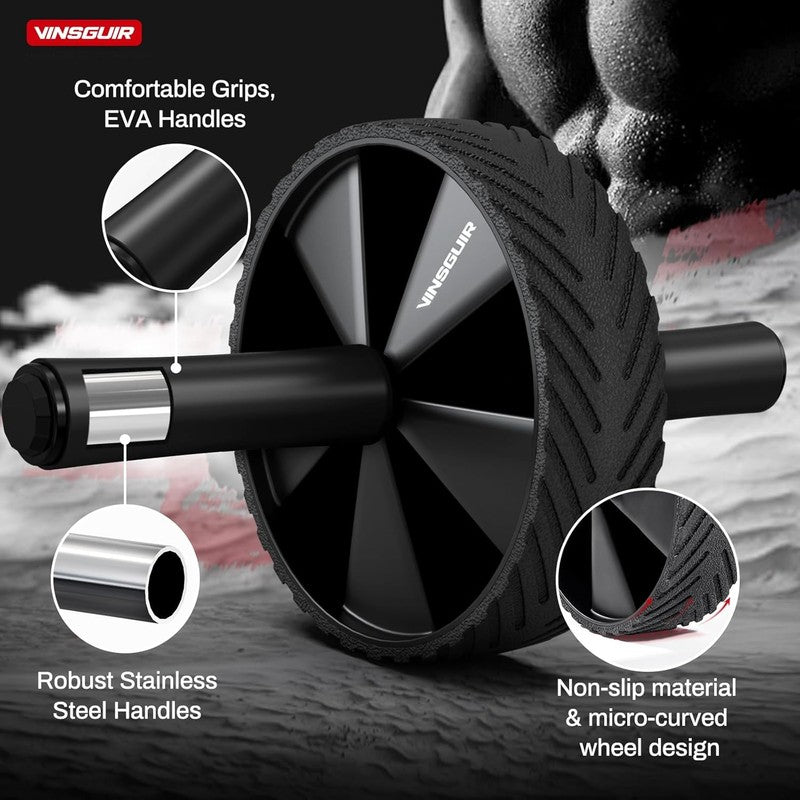 Ab Roller Wheel   Core & Ab Workout Equipment for Home Gym (Black)3
