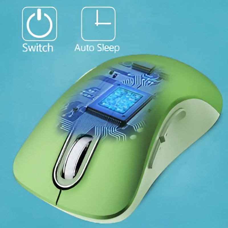 Wireless Mouse 1400 DPI 5 Button Optical USB Nano Receiver for PC Laptop Green7