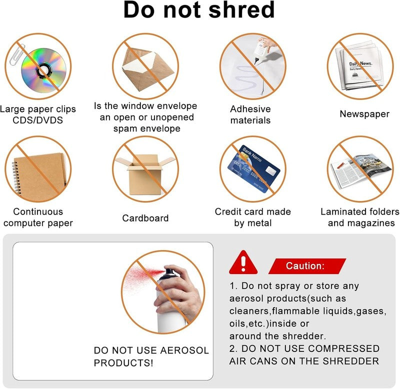 5 Sheet Cross Cut Paper Shredder P 4 Security Home Office Jam Proof Durable7