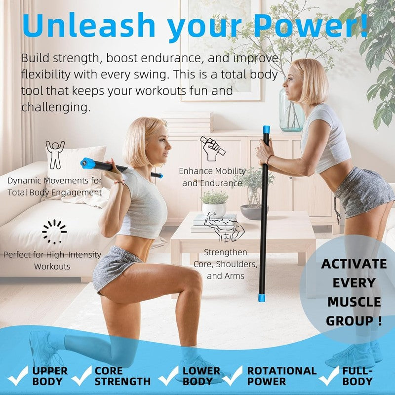 Total Body Weighted Workout Bar Exercise Bar Multiple Size 20 lbs4