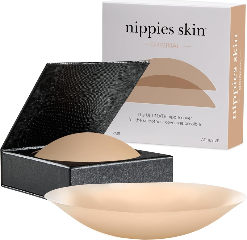 Nipple Covers for Women Reusable Silicone Pasties with Travel Case Lift9