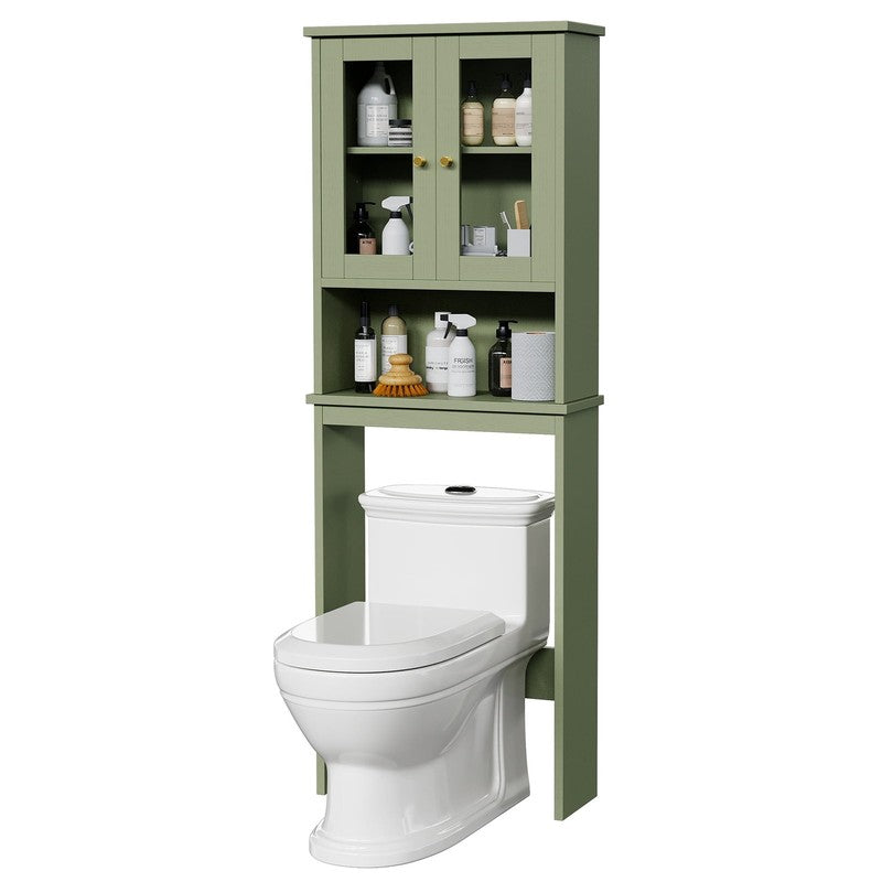 over the Toilet Storage Cabinet Bathroom Shelves Organizer Space Saver Freestand2