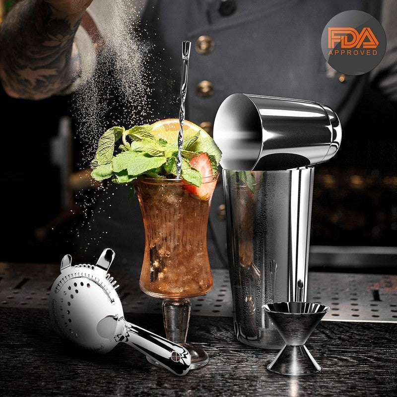 Mixology Bartender Cocktail Shaker Set - Includes 15 & 30 Oz Stainless Steel Sha5