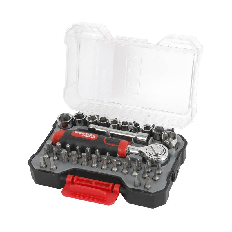 40 Piece Ratchet with Sockets and Bits in Click Fit Case6