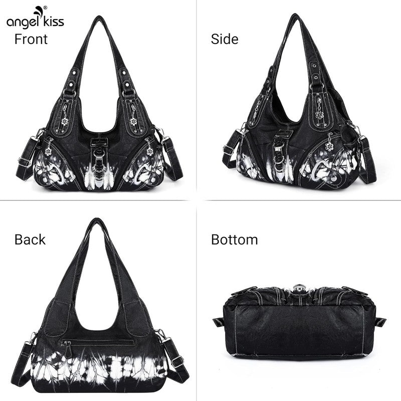 Angelkiss Women’s Large Hobo Satchel Shoulder Handbag Purse1