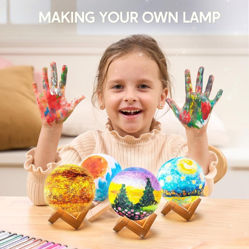 Paint Your Own 3D Moon Night Light Kit - Fun Arts & Crafts for Kids4
