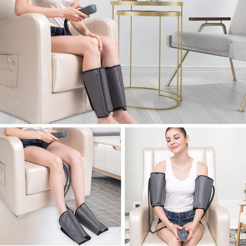 Air Compression Leg Massager Circulation Pain Relief SCD RLS Edema 3 Intensity1