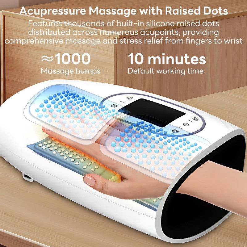 Cordless Hand Massager with Heat, Full-Hand Air Compression & Multiple Massage N1
