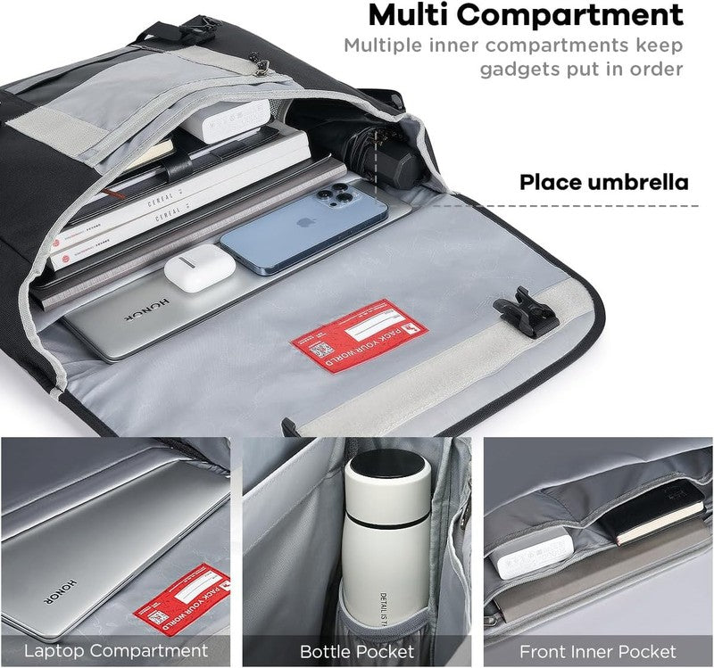 Messenger Bag 14 Inch Laptop Crossbody Satchel Shoulder Travel Office Briefcase3