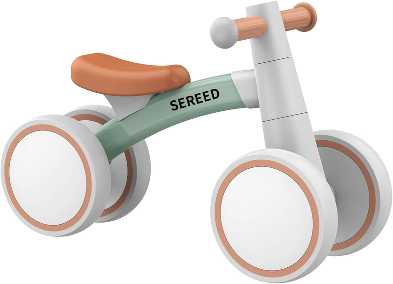 Baby Balance Bike for 1 Year Old, 4 Wheel Toddler First Bike Gift 12 24M0