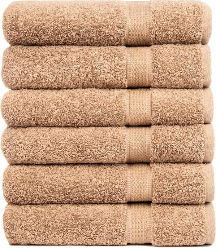 Pleasant Home Bath Towels Set of 6 (24” X 50”) 100% Cotton, 515 GSM | Lightweigh10