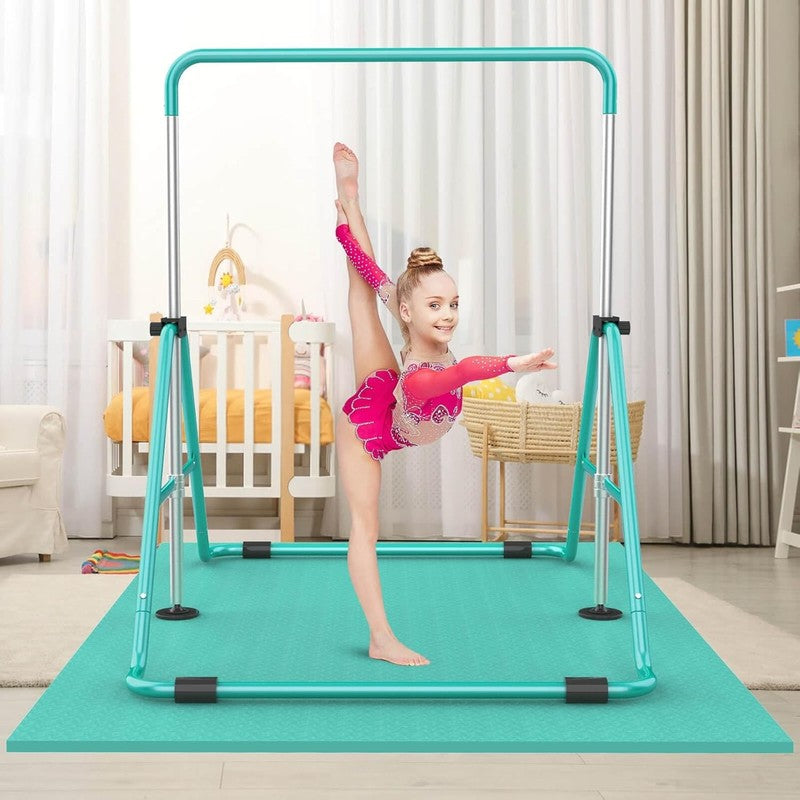 Kids Gymnastic Bars Adjustable Height Folding Training Kip Bar Expandable Home6