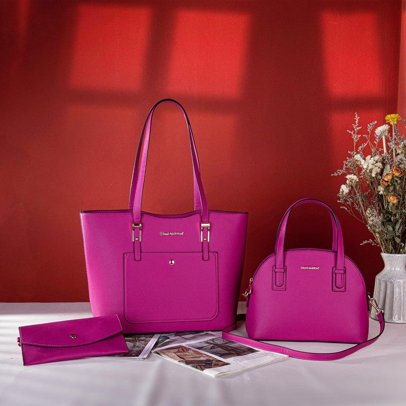 3PCS Purses for Women Tote Bag and Wallet Set Shoulder Satchel Handbags1