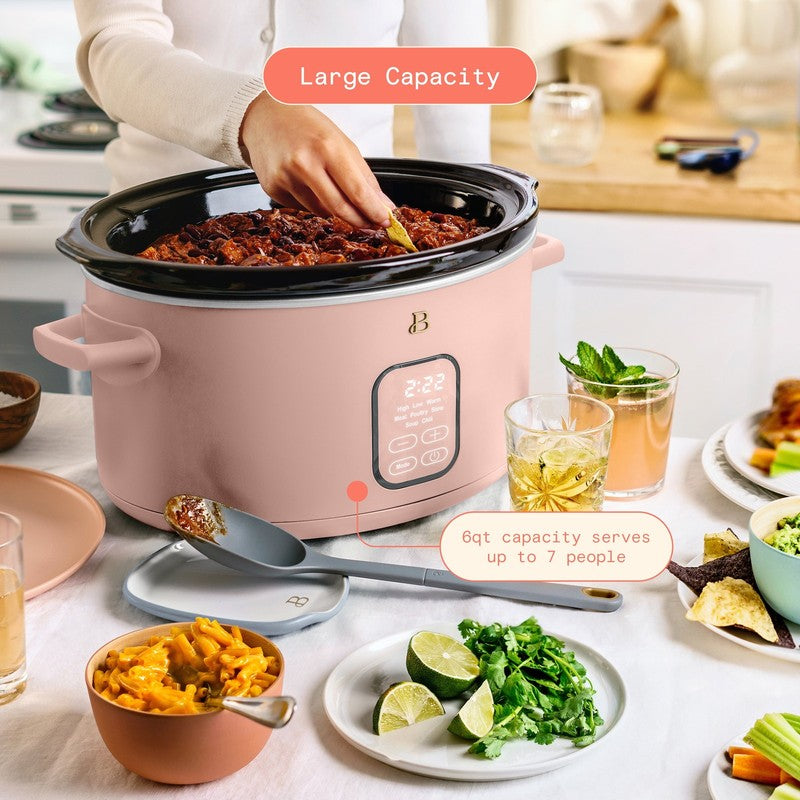 6 Qt Programmable Slow Cooker, Rose by Drew Barrymore2