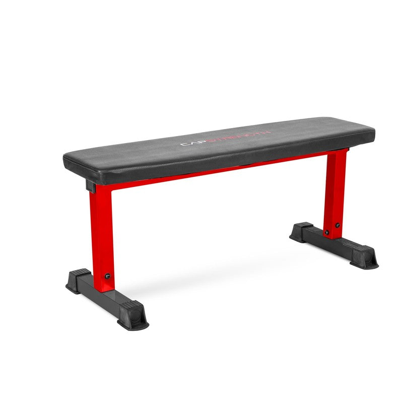Strength Flat Utility Weight Bench 600LB Capacity Red Home Gym7