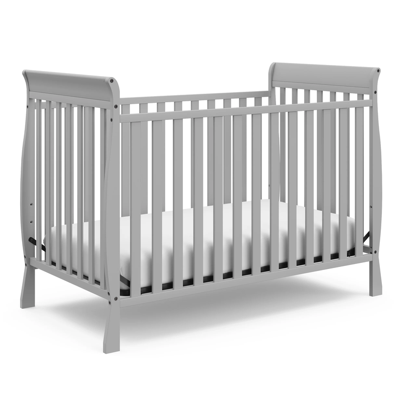 Maxwell 3-In-1 Convertible Baby Crib, Pebble Gray7