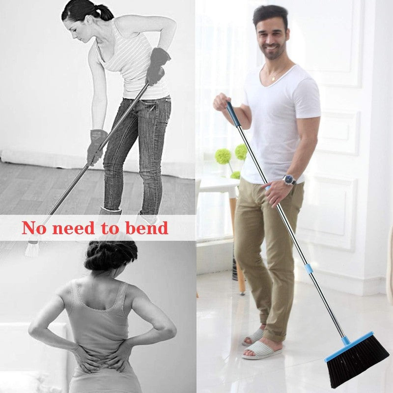 2025 Broom and Dustpan Set   Long Handle Combo for Indoor & Outdoor Use2