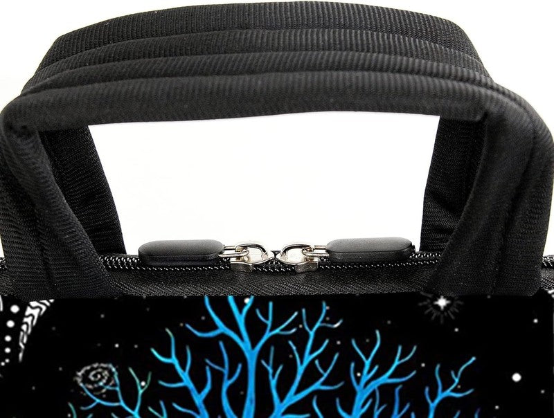 15.6 Laptop Sleeve Bag Colorful Tree Shoulder Strap Handle Accessory Pocket5