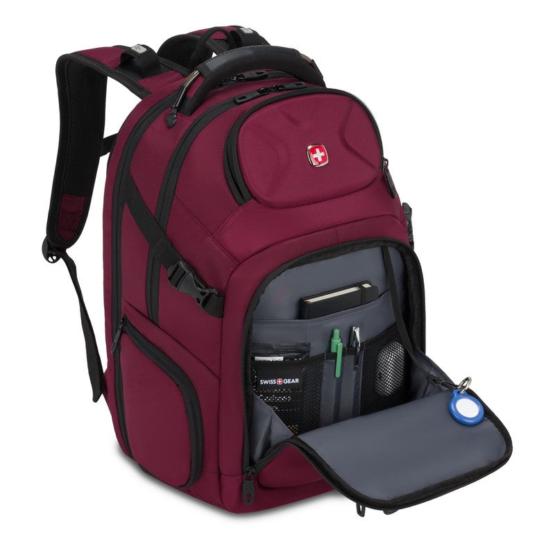Stride Scansmart Laptop Backpack, Burgundy, Feature Packed for School, Travel, E6