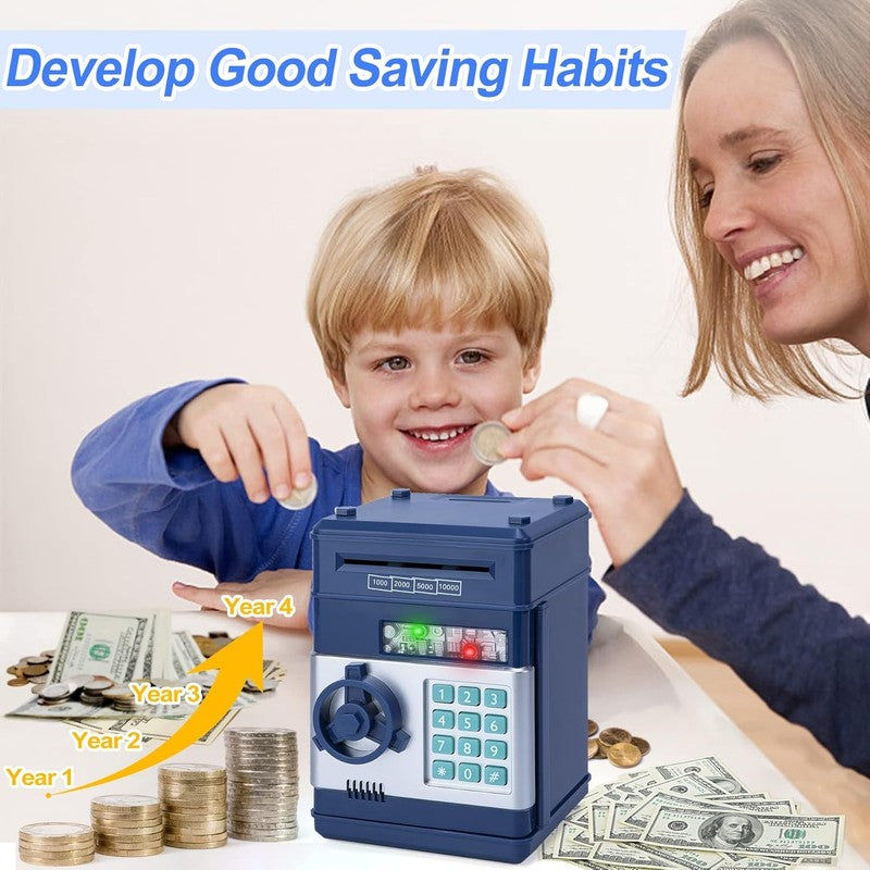 Piggy Bank Cash Coin Can ATM Bank Electronic Coin Money Bank for Kids Age 3-12, 1