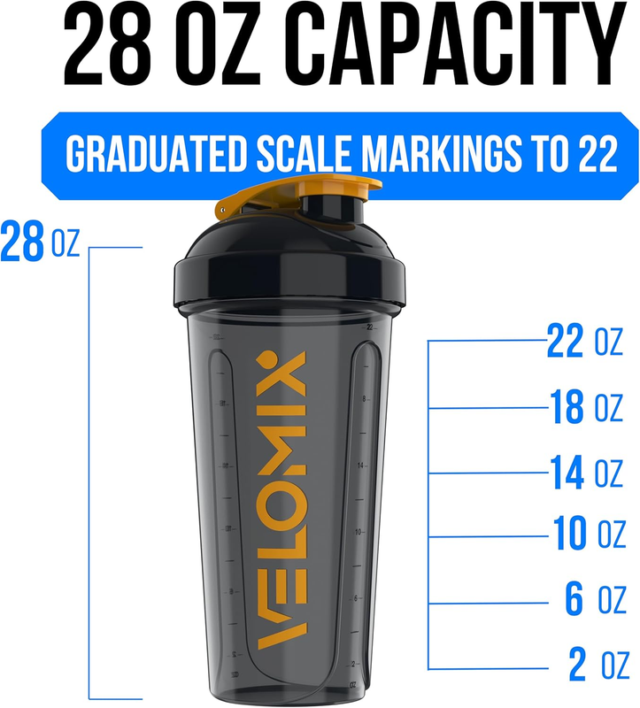 2 Pack 28oz Protein Shaker Bottles Wire Whisk Leakproof Golden Stone3