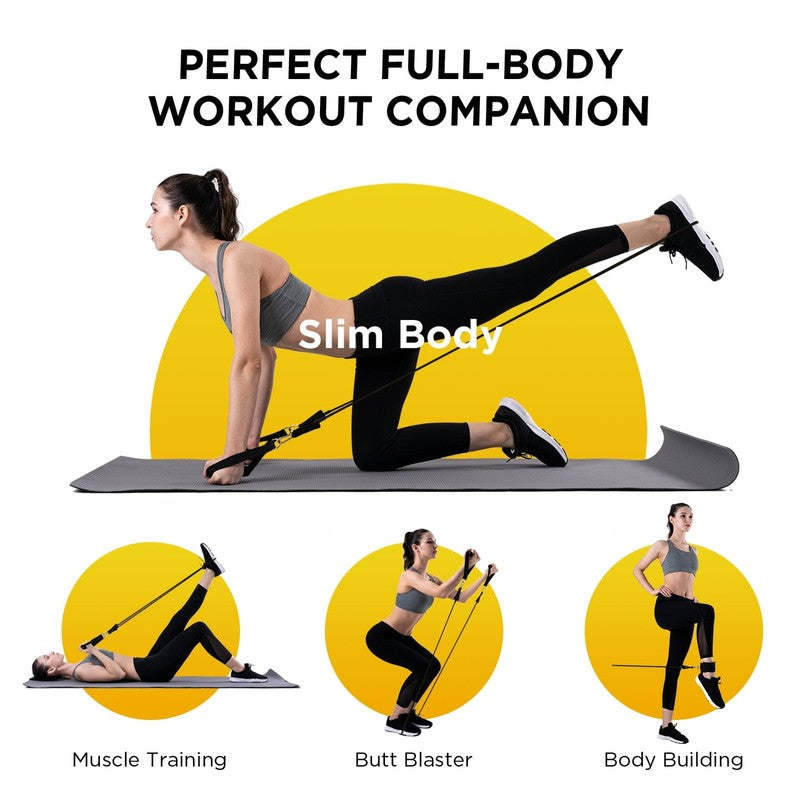 150 lb Resistance Bands Set with Door Anchor & Handles for Home Gym Fitness3