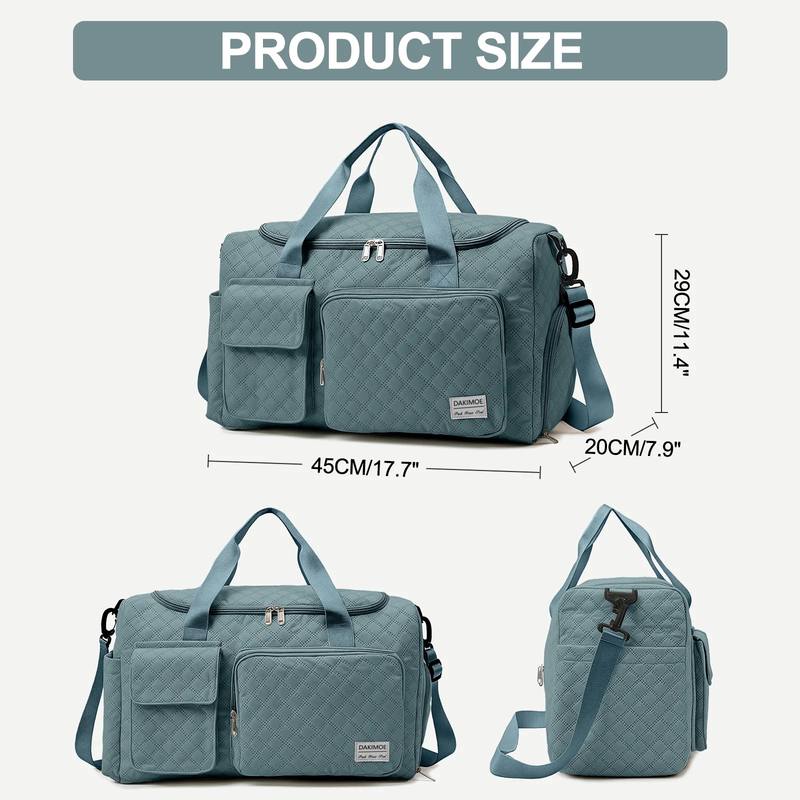 Travel Duffle Bag for Women Men, Weekender Overnight Bags Carry on Gym Bag with2