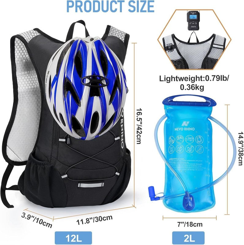 Lightweight Hydration Backpack, Running Backpack with 2L Water Bladder, Hydro Wa4